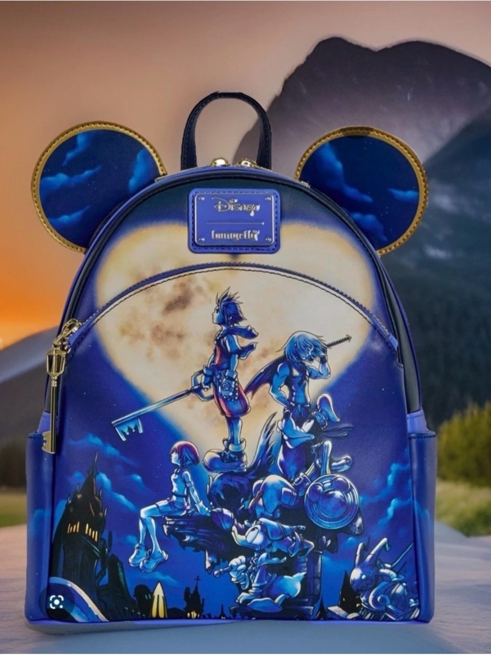 NEW Loungefly Disney KINGDOM HEARTS Mickey Amazon Exclusive Backpack Moonlight